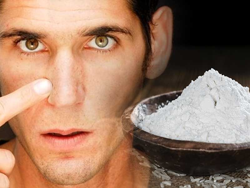 how to use rice flour to get rid of blackheads from face ish